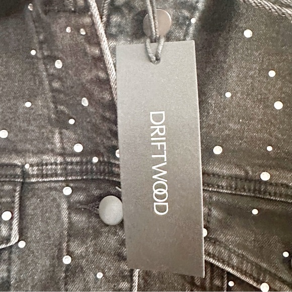 Anthropologie Driftwood X After Party Jean Jacket In Black - Picture 11 of 12